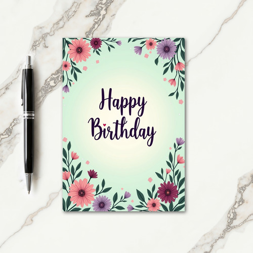 Blossom Heart Birthday Card