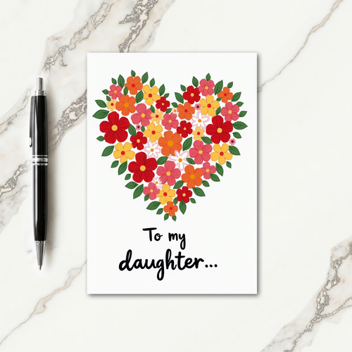 Blossom Heart Daughter Card