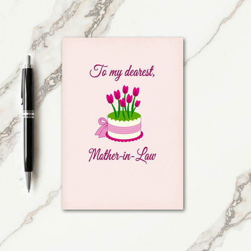 Blossom Mother In Law Cake Card