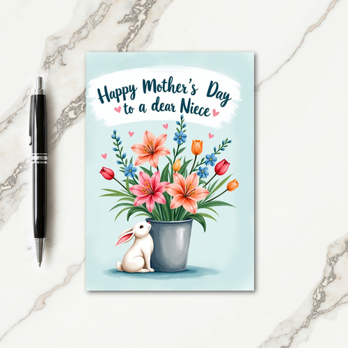 Blossom Mothers Day Bunny Card
