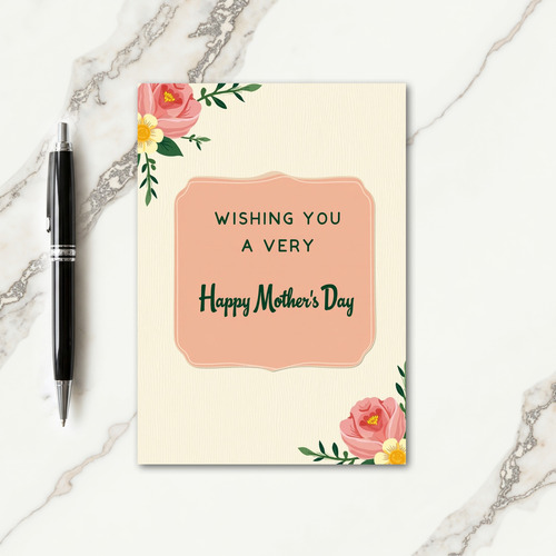 Blossom Mothers Day Message Card
