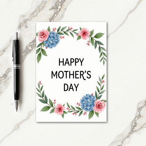 Blossom Mothers Day Oval Card