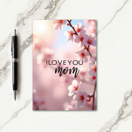 Blossom Mothers Day Saying Card