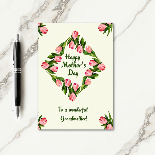 Blossom Mothers Day Wreath Card