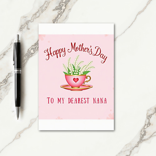Blossom Nana Mothers Day Card