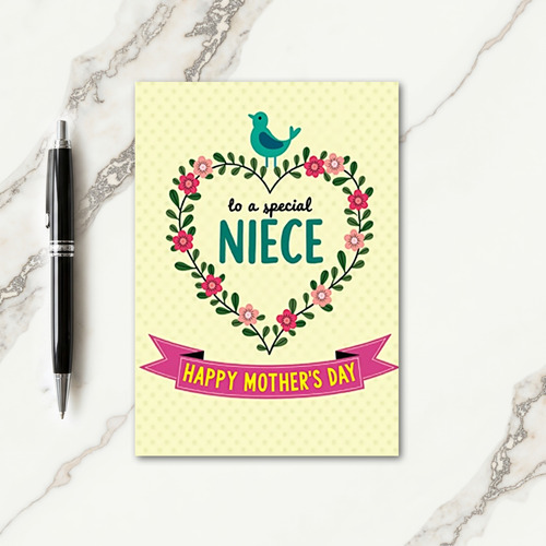 Blossom Niece Mothers Day Card