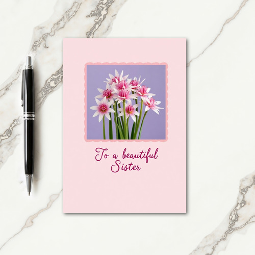 Blossom Sister Message Card