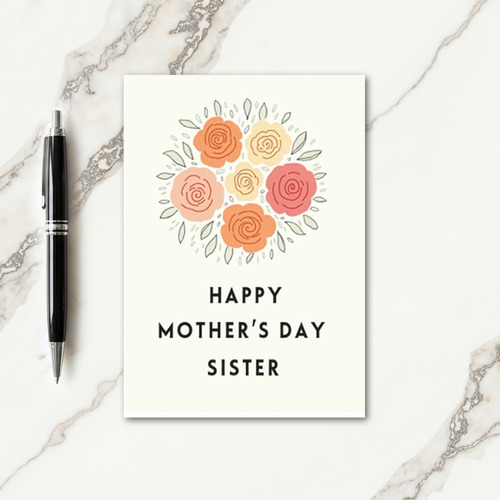 Blossom Sister Mothers Card