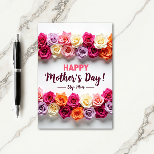 Blossom Step Mom Mothers Day Card