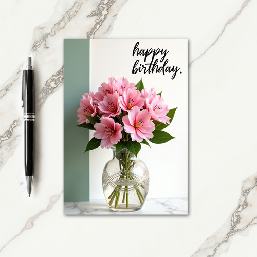Blossom Still Life Birthday Card