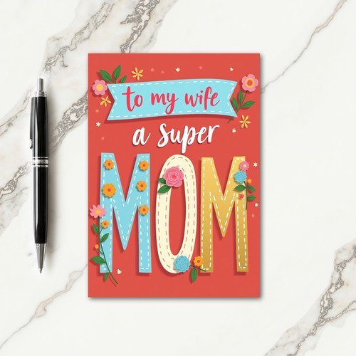 Blossom To My Wife Mothers Day Card