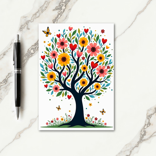 Blossom Tree Birthday Card