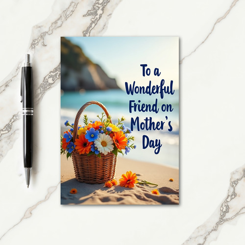 Blossom Wicker Mothers Day Card