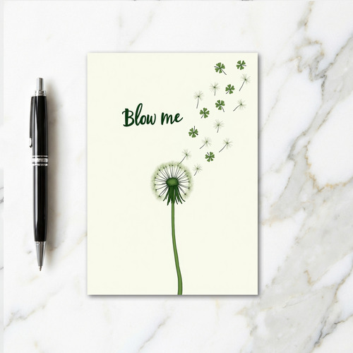 Blow Me Wish Card
