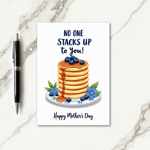 Blue Blossom Mothers Day Card
