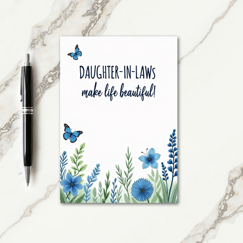 Blue Botanical Mother Card