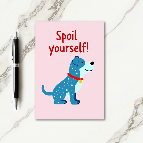 Blue Dog Delightful Mother Card