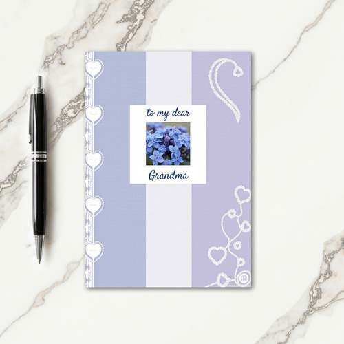 Blue Flower Mothers Day Card