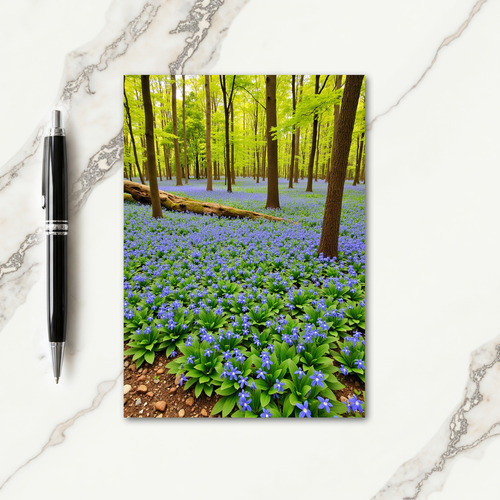 Blue Forest Mothers Day Bloom Card