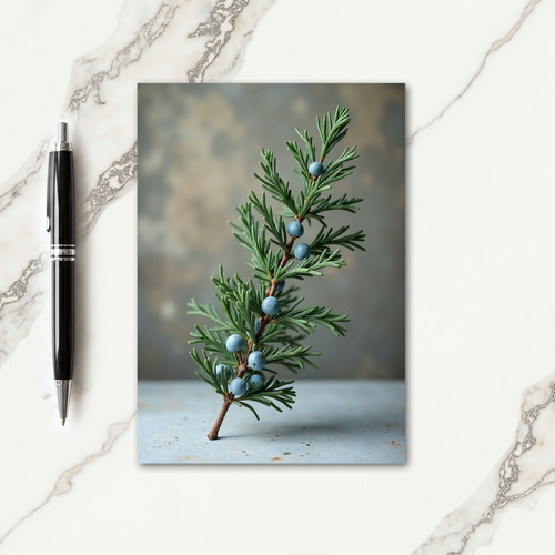 Blue Fruit Christmas Card