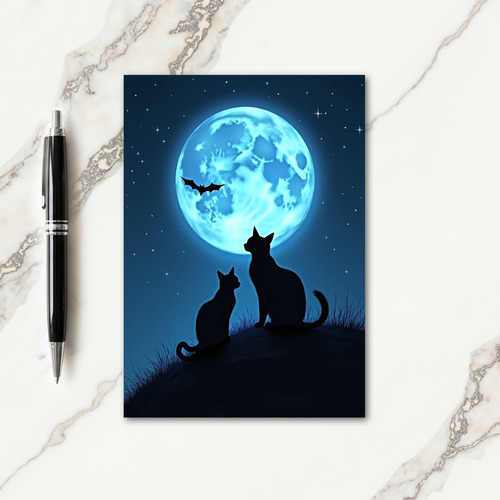 Blue Moon Halloween Card thumbnail