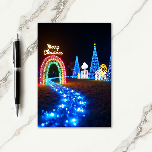 Blue River Lights Christmas Card thumbnail
