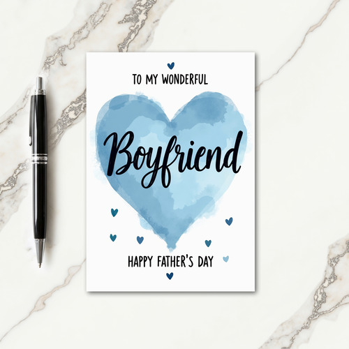 Blue Toned Fathers Day Graphic Card