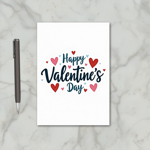 Blue Valentines Day Card