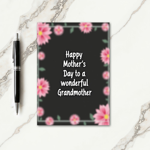 Blurred Bloom Mothers Day Card