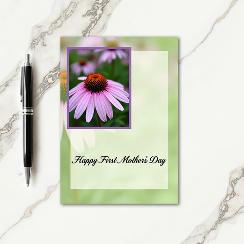Blurred Floral First Mothers Day Card