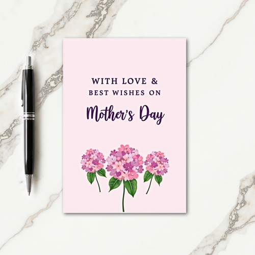 Blush Background Mothers Day Card