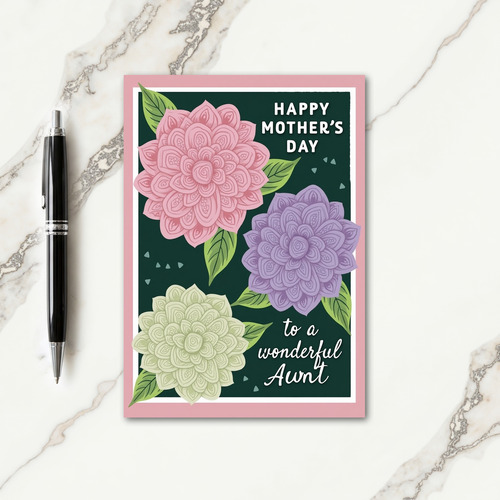 Blush Bordered Mothers Day Card