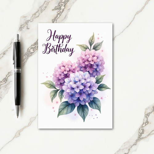 Blush Botanical Birthday Card