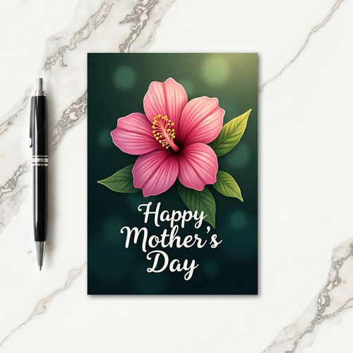 Blush Flower Mothers Day Card