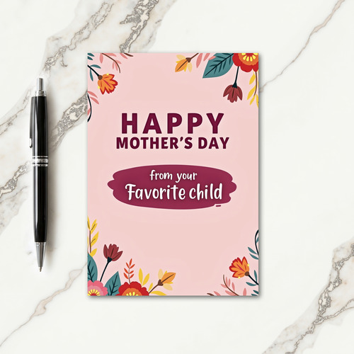 Blush Mother Happy Day Card
