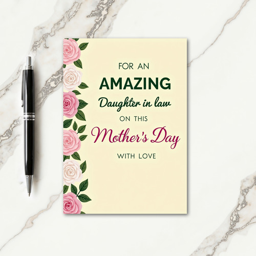 Blush Mothers Day Greet Card