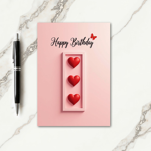 Blush Pink Birthday Card