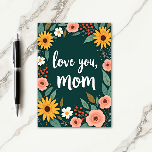 Blush Pink Blossom Mothers Card