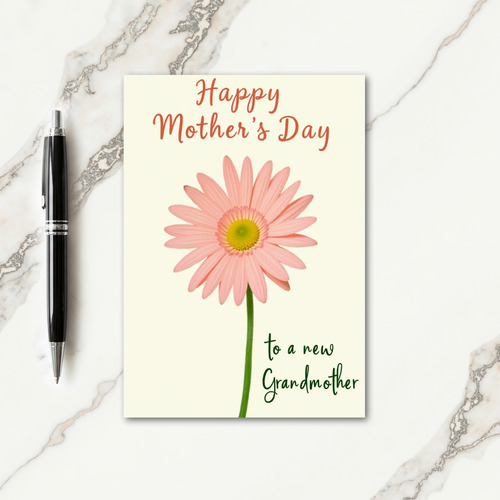 Blush Pink Daisy Card