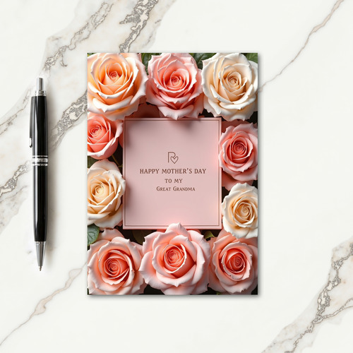 Blush Pink Grandmas Day Card