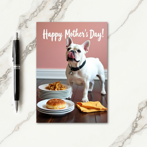 Blush Pink Happy Mothers Day Card