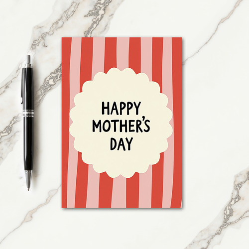 Blush Pink Mothers Day Banner Card