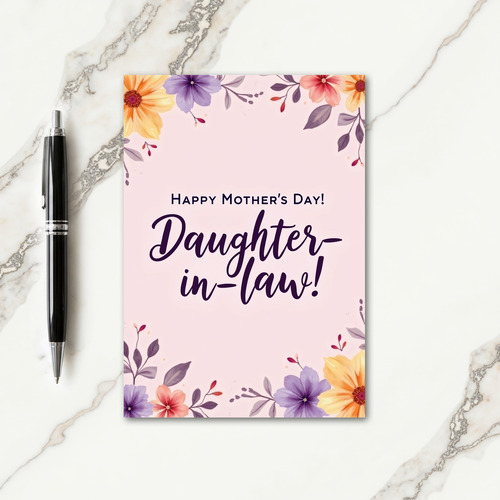 Blush Pink Mothers Day Design Card