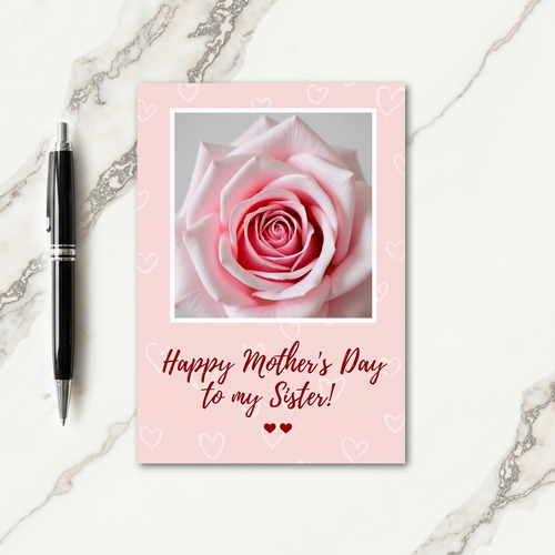 Blush Pink Mothers Love Card