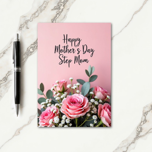Blush Pink Roses Card