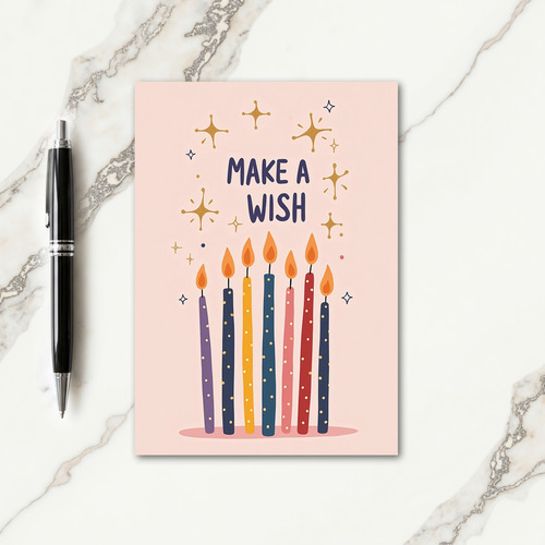 Blush Pink Wish Card