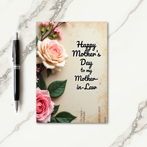 Blush Rose Mother In Law Card