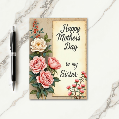 Blush Rose Mothers Day Love Card