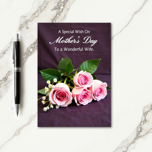 Blush Rose Sweet Mothers Day Card