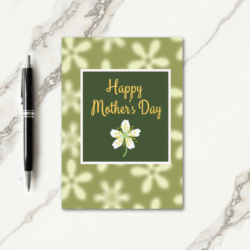 Bokeh Floral Mothers Day Card